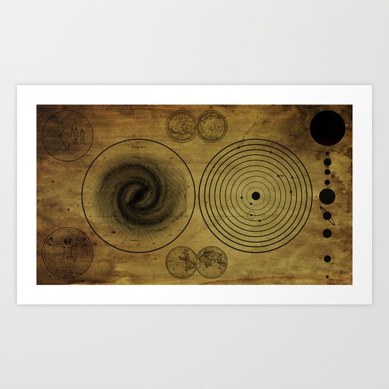 Ancient Spacemap Art Print