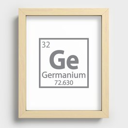 Germanium - Germany Science Periodic Table Recessed Framed Print