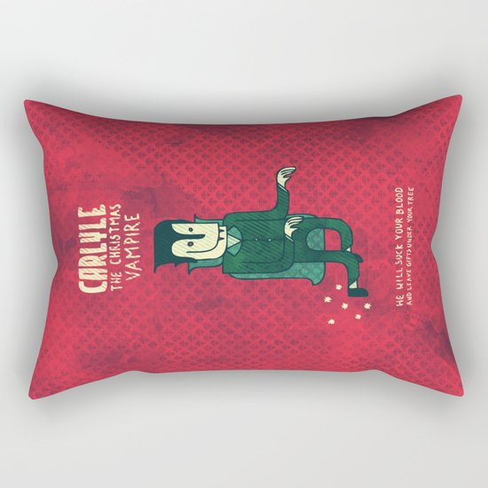 The Christmas Vampire Rectangular Pillow