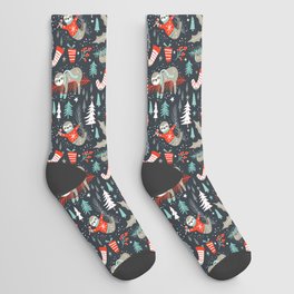 Slothy Holidays Socks