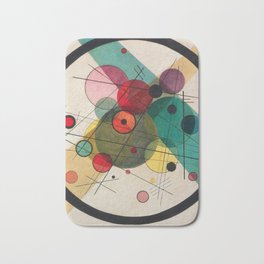 Kandinsky - Circles in a circle Bath Mat