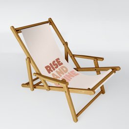 RISE AND SHINE peach pink Sling Chair