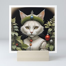 Christmas Cat - Princess Augusta Sophia Mini Art Print