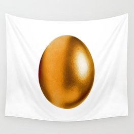 GOLDEN EGG WITH TEXTURE. Wall Tapestry