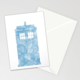 Watercolour Tardis Stationery Cards