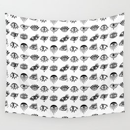 bw eyes Wall Tapestry