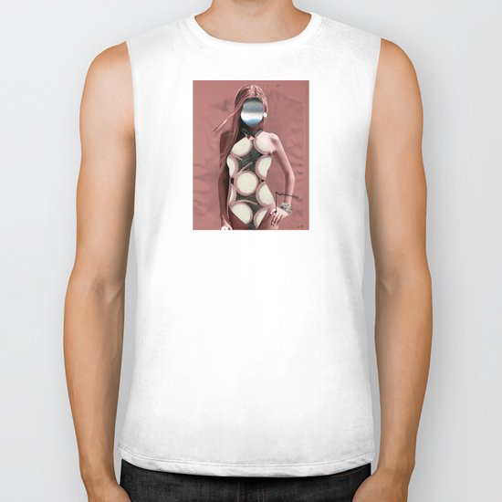 Fleisches Lust 7 - meat Collage Biker Tank
