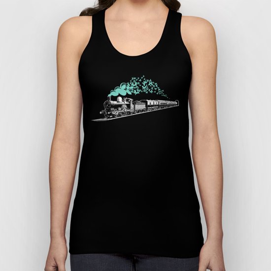 Butterfly Train Unisex Tank Top