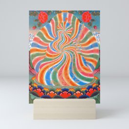  Buddhist Rainbow Body Thangka Painting Guru Rinpoche  Mini Art Print