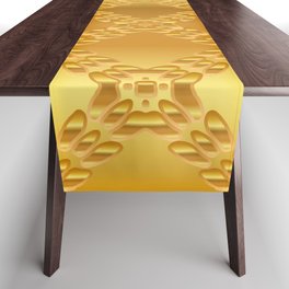 Gold metal texture background illustration. Table Runner