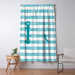 Nautical Stripes Blackout Curtains Society6