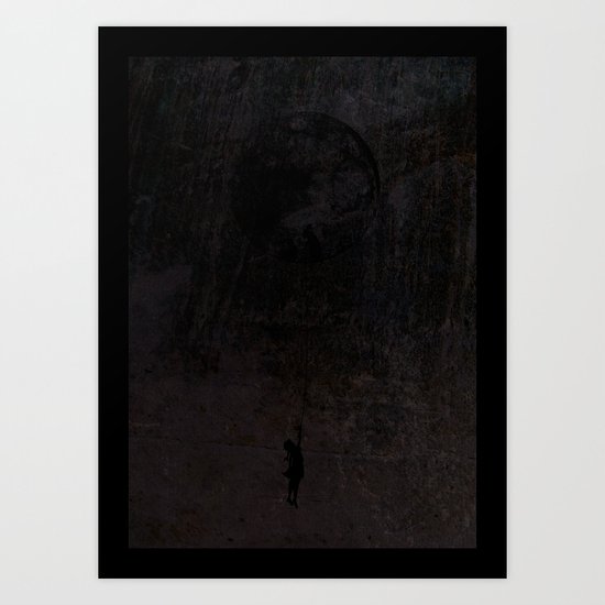 The secret of a girl at night Art Print