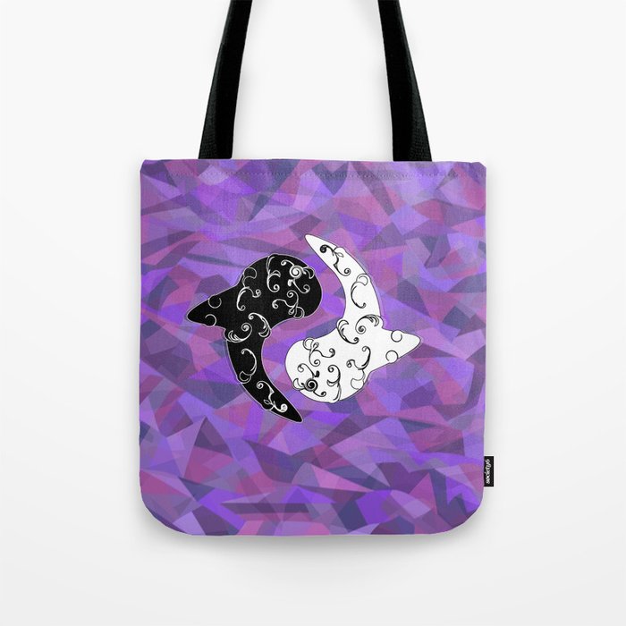 Ying Yang and the White Whale  Tote Bag