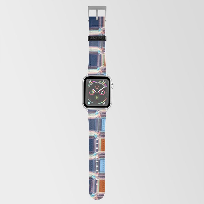 Red And Blue Geometric Abstract Apple Watch Band