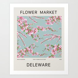 DELAWARE FLOWER MARKET Art Print