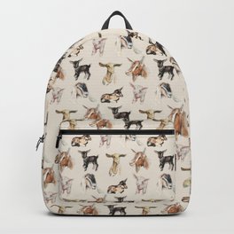 Vintage Goat All-Over Fabric Print Backpack