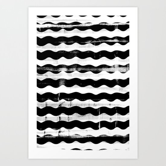 Black Waves Art Print