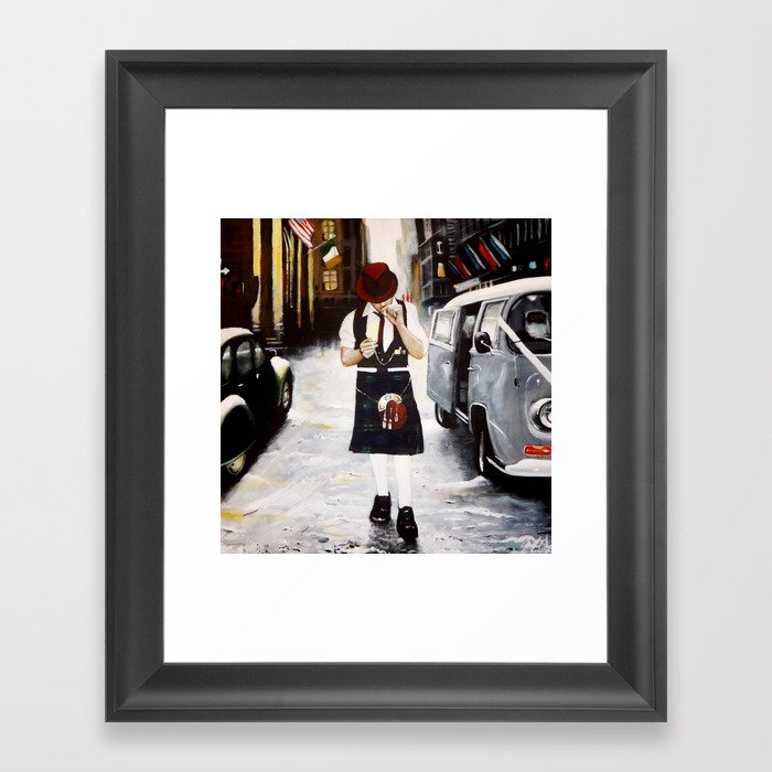 DON'T THINK TWICE, IT'S ALRIGHT Framed Art Print