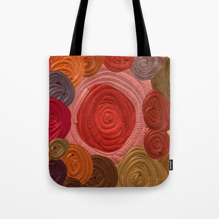 Colorful Metallic Swirls Tote Bag
