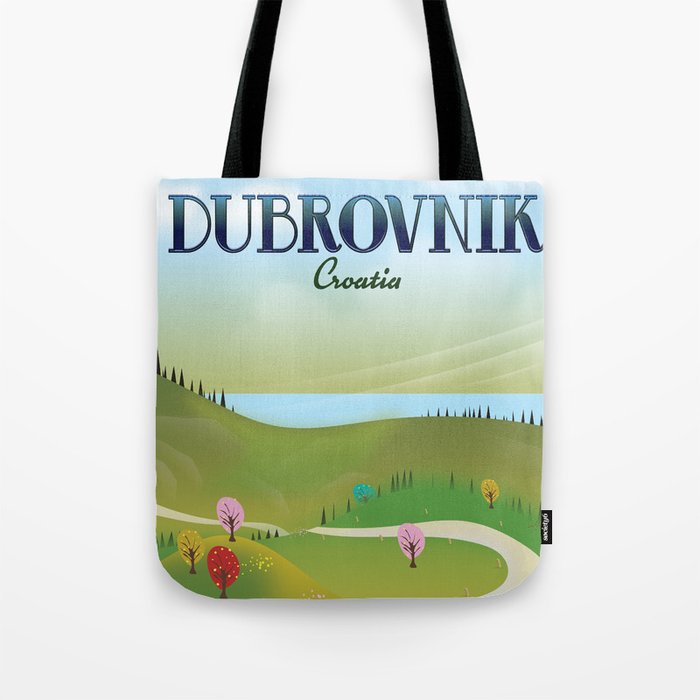 Dubrovnik Croatia travel poster Tote Bag