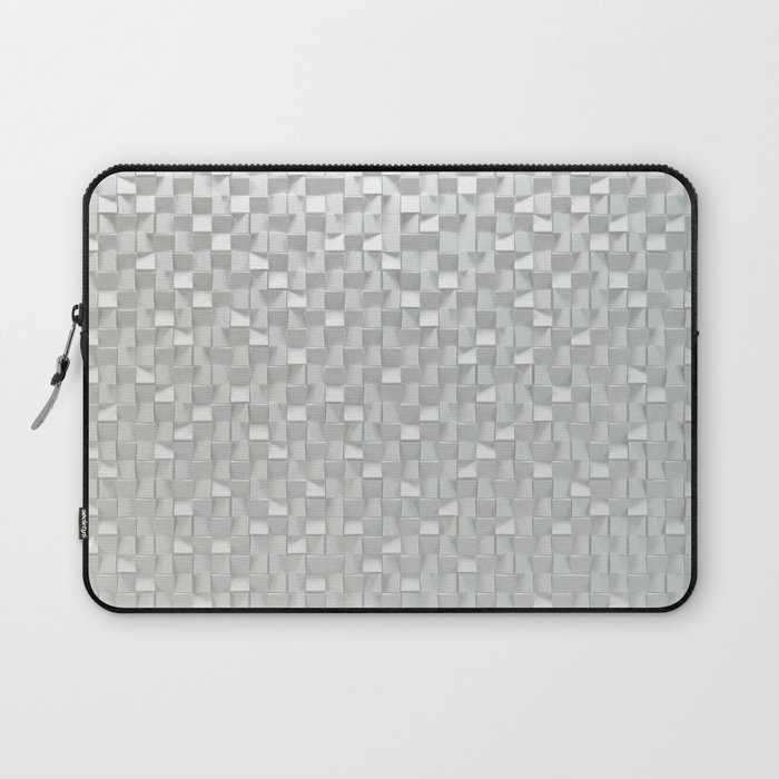 White mosaic pattern Laptop Sleeve