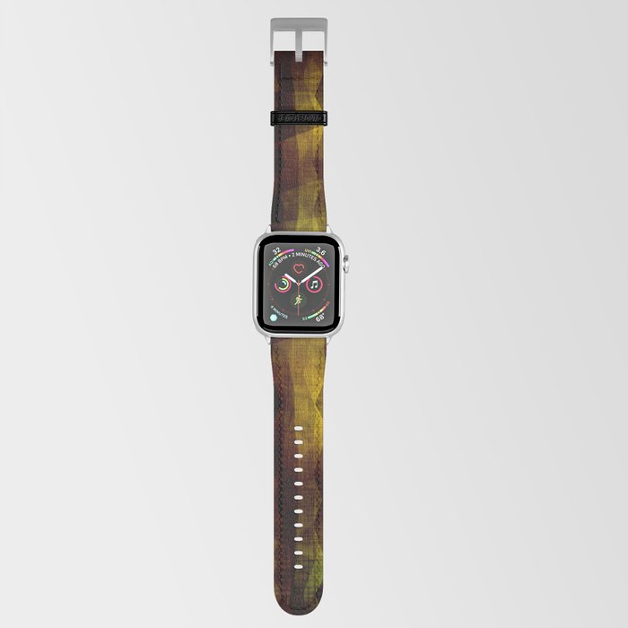 Green Brown Watercolor Abstract Apple Watch Band