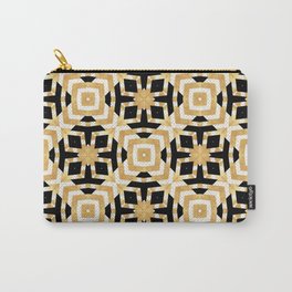 Gold Foil Art Deco Geometric Carry-All Pouch