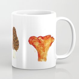 Pacific Northwest Edible Mushroom Chart - Fungi Oil Painting Coffee Mug