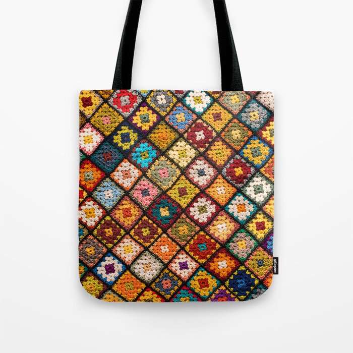 Granny square Tote Bag by KariDesign | Society6
