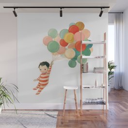Wonderful Things Balloon Baby by Emily Winfield Martin Wall Mural