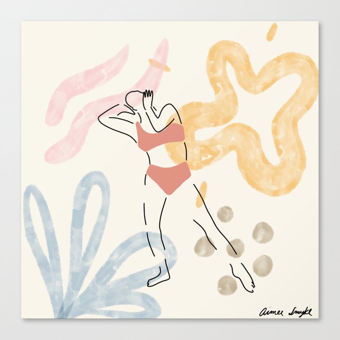 Pastel Dancer Canvas Print