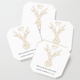 The Heir of Ash and Fire Terrasen Golden Stag Coaster
