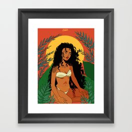The Sun Goddess Framed Art Print