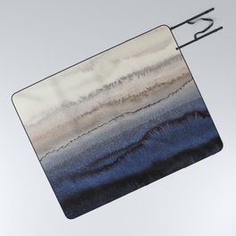 WITHIN THE TIDES WINTER BLUES by Monika Strigel Picnic Blanket
