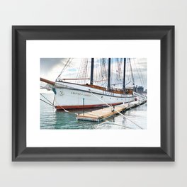 Empire Sandy Sailing Ship at Lake Ontario Waterfront Toronto Framed Art Print