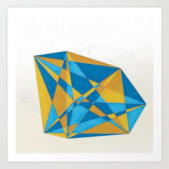 a new geometry Art Print