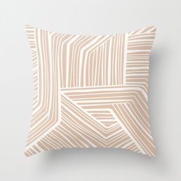 Endless Modern Geometric Clay Throw Pillow