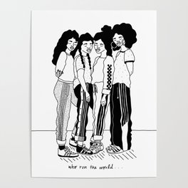 girls who run the word Poster