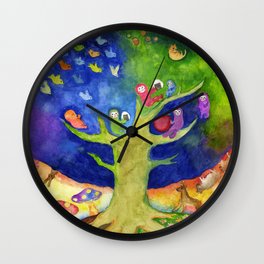 the tree Wall Clock