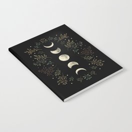 Moonlight Garden - Olive Green Notebook