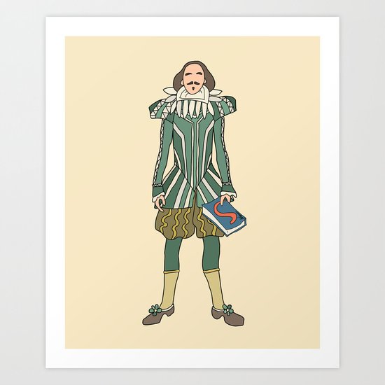 Outfit of Shakespeare Art Print
