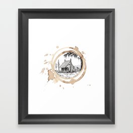 Coffee Stain Cajun Home-Louisiana Series Framed Art Print
