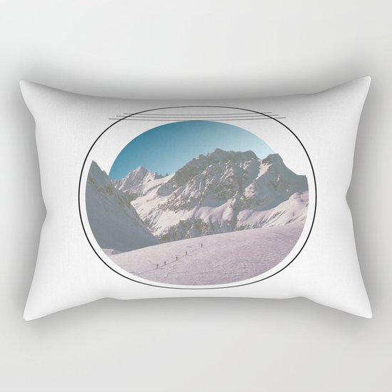 Climbing the Mountain Rectangular Pillow