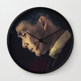 Peaky Blinders, Cillian Murphy, Thomas Shelby, BBC Tv series, gangster family Wall Clock
