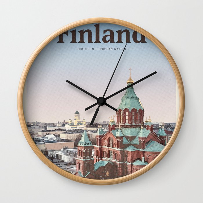 Visit Finland Wall Clock