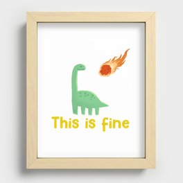 This is Fine Dinosaur Recessed Framed Print