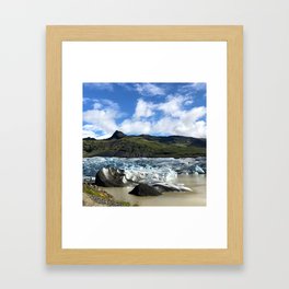 Glacial Blue Framed Art Print