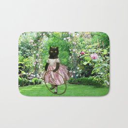 Roxy Bath Mat | Digital, Birthday, Faery, Feline, Happy, Collage, Victorian, Catlovers, Garden, British 