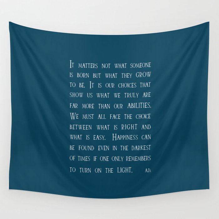 Dumbledore wise quotes Wall Tapestry