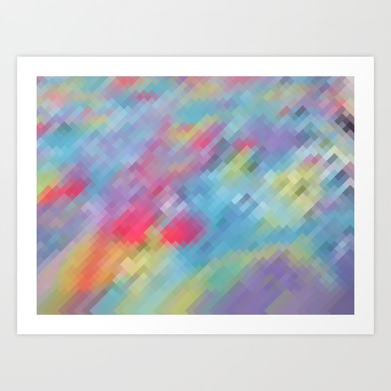 Wrinkle Pixel Art Print